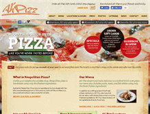 Tablet Screenshot of ahpizz.com